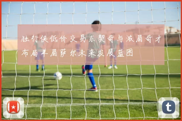 独行侠低价交易东契奇与浓眉奇才布局羊眉萨尔未来发展蓝图